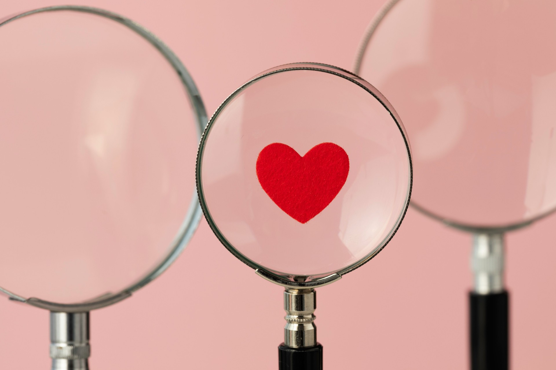 Magnifying Love – Heart Focused Through a Lens